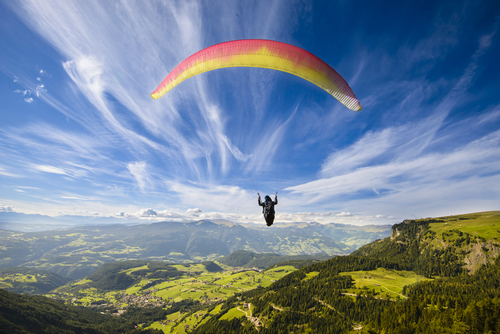 Paragliding above Bir Billing